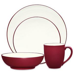 Noritake® Colorwave Coupe 4-Piece Place Setting in Raspberry