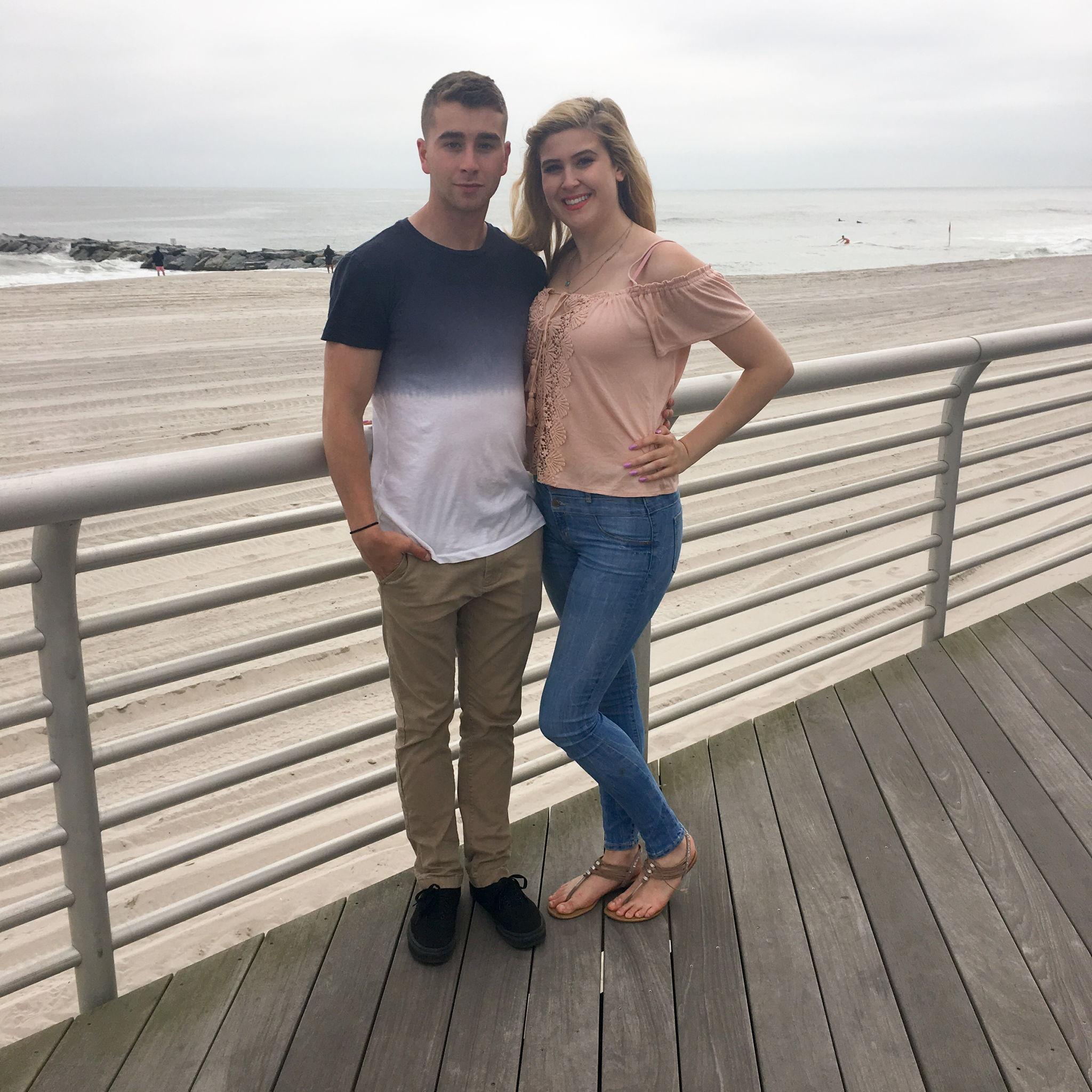 The first time we visited Long Beach together in 2018.