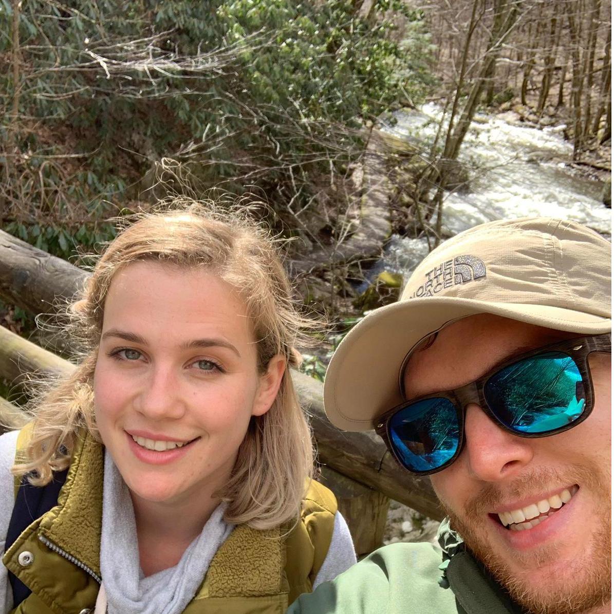 Second date hiking at Cascade Falls