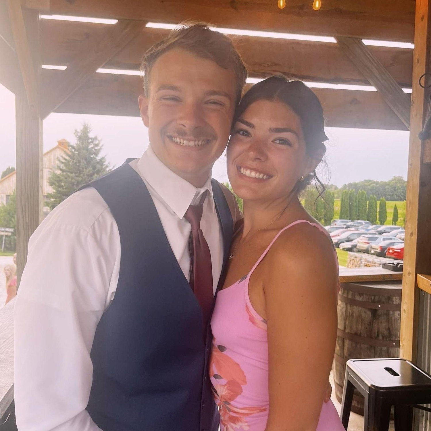 Attended our 3rd wedding together