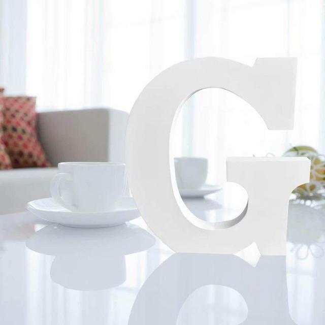 Wooden Letters for Decoration,9.5"x 9"x 0.8"Wooden Hanging Wall 26 Letters Alphabet Wall Letter for Children Baby Name Girls Bedroom Wedding Birthday Party Home Decor-Letters G