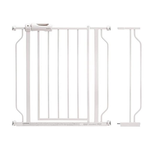 Easy Walk-Thru Pressure-Mounted Pass-Through Gate (White)
