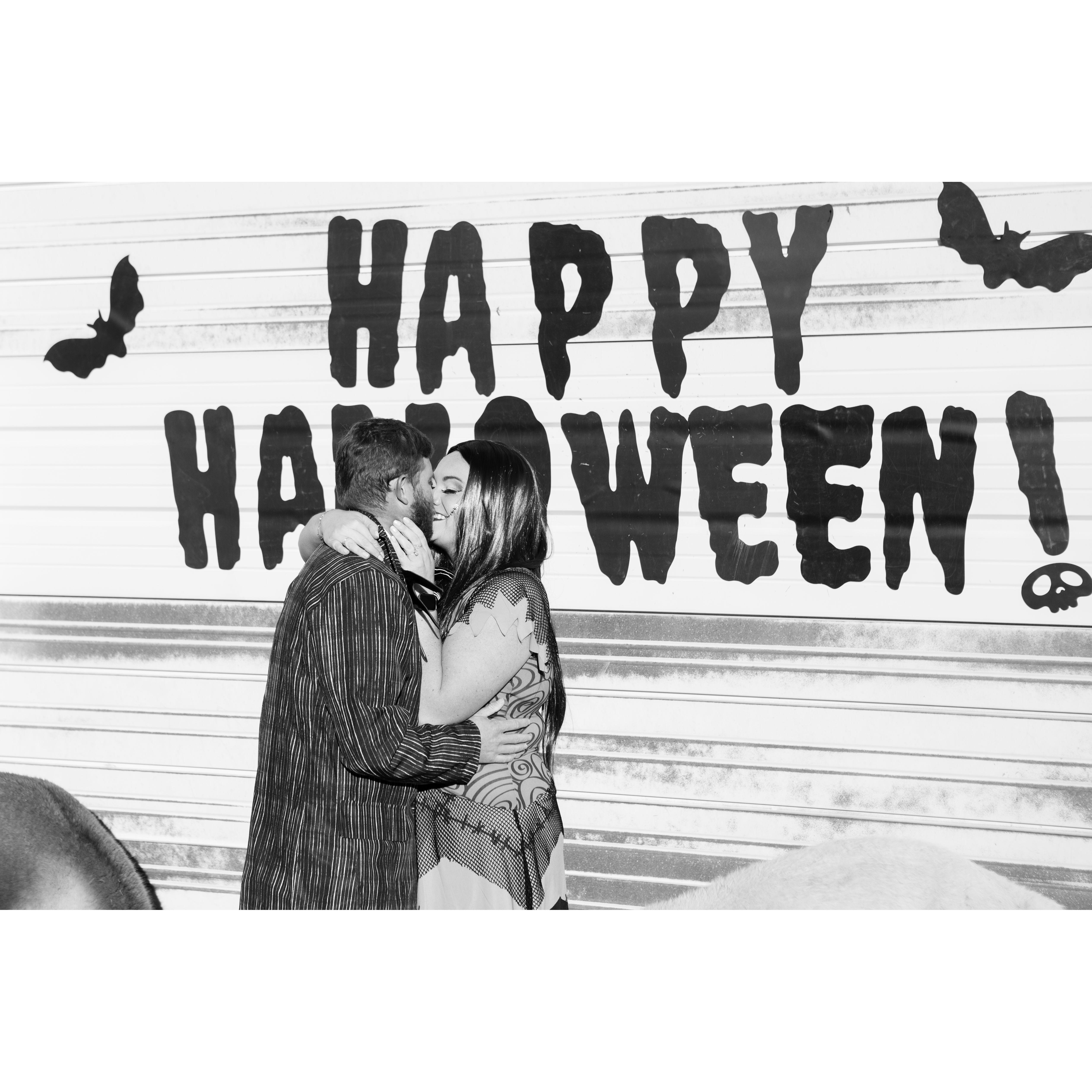 The Happiest Halloween! Austin pulled off the ultimate surprise engagement with all our family there to celebrate with us!