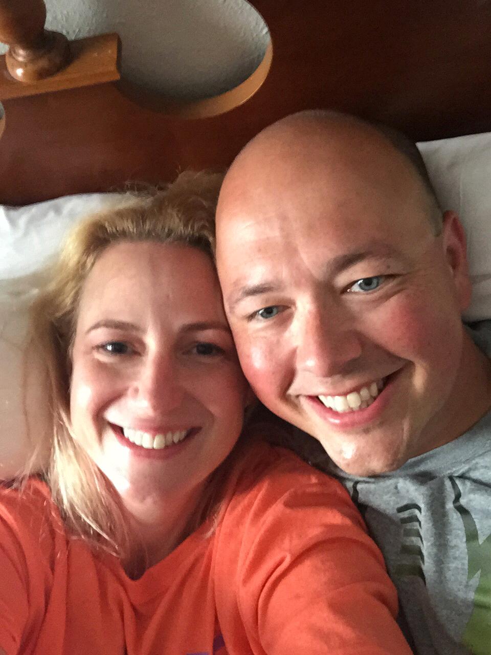 When we first started dating. First trip together.