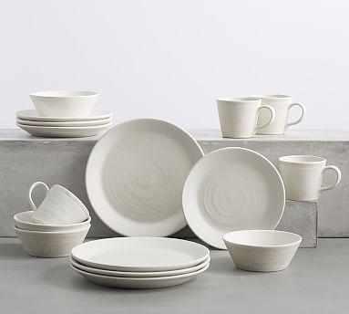 Larkin Reactive Glaze Stoneware 16-Piece Dinnerware Set