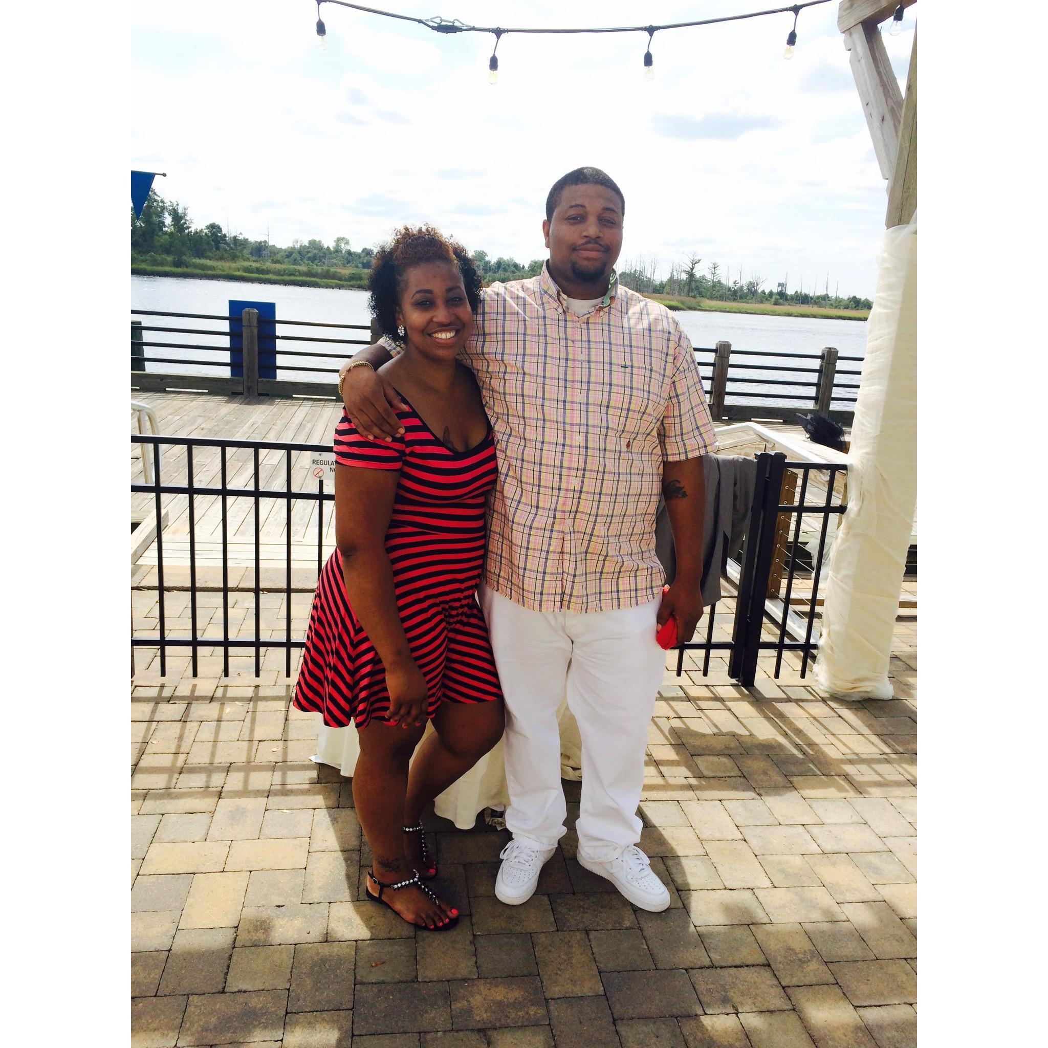 Attending the wedding of Ron’s friend in Wilmington, NC 8/29/15