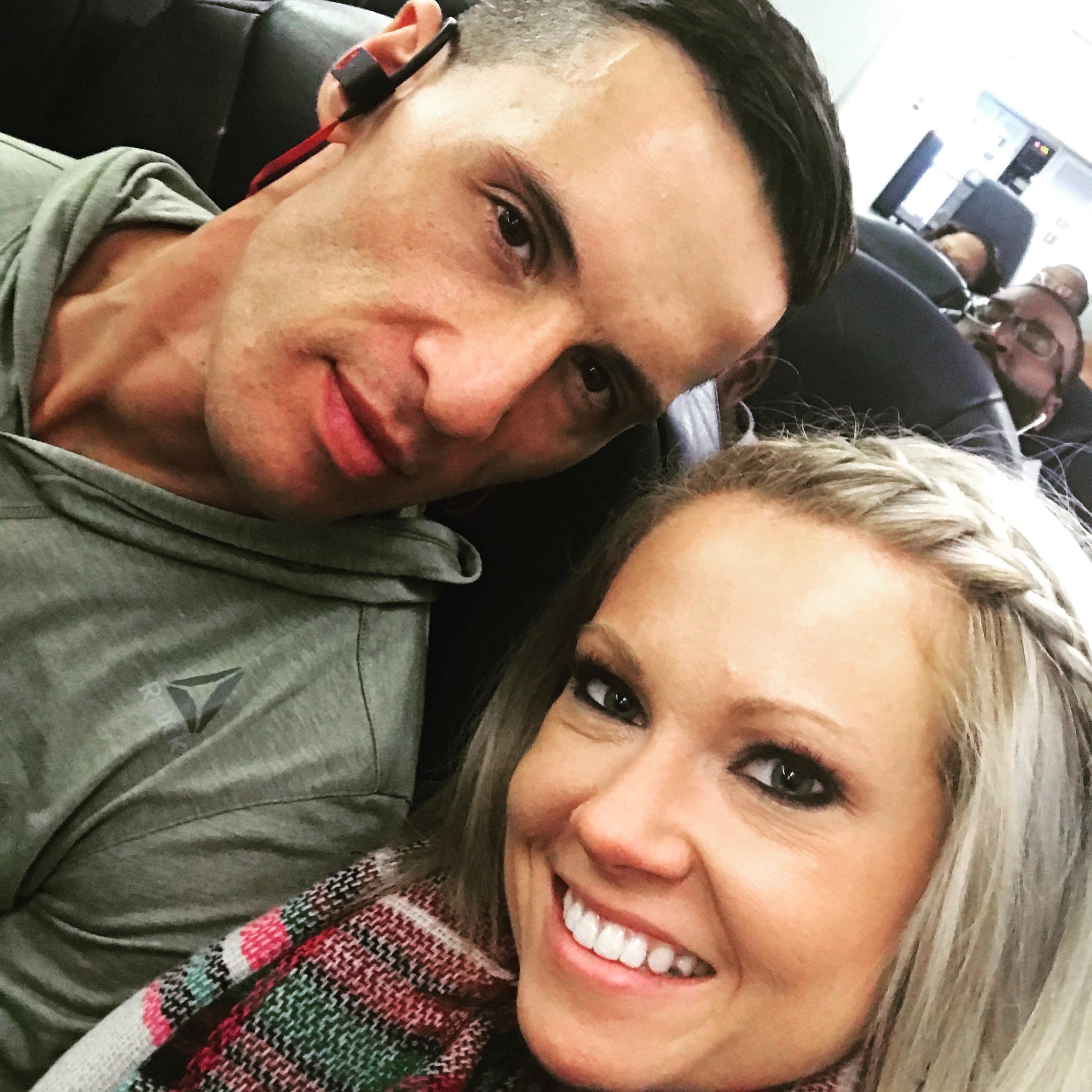 First trip together!  Heading to Dallas!