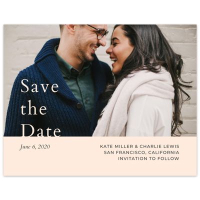 Sherbet, Orange Wedding Digital Save the Date - Morrison Rise