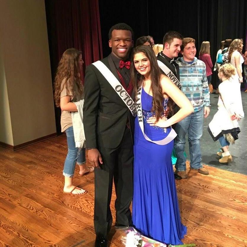 We were both in our schools "Valentines pageant" senior year!