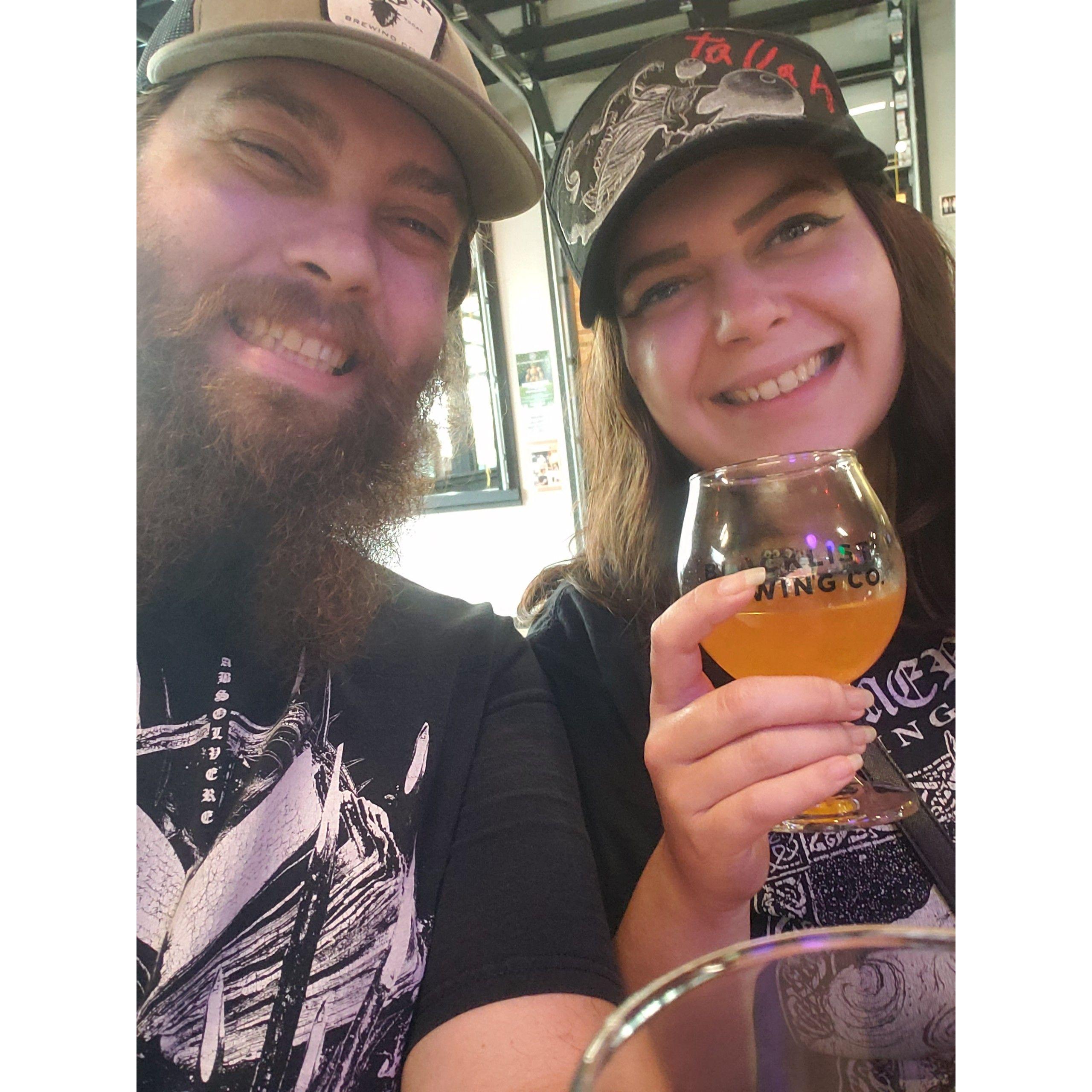 Beer always leaves a smile