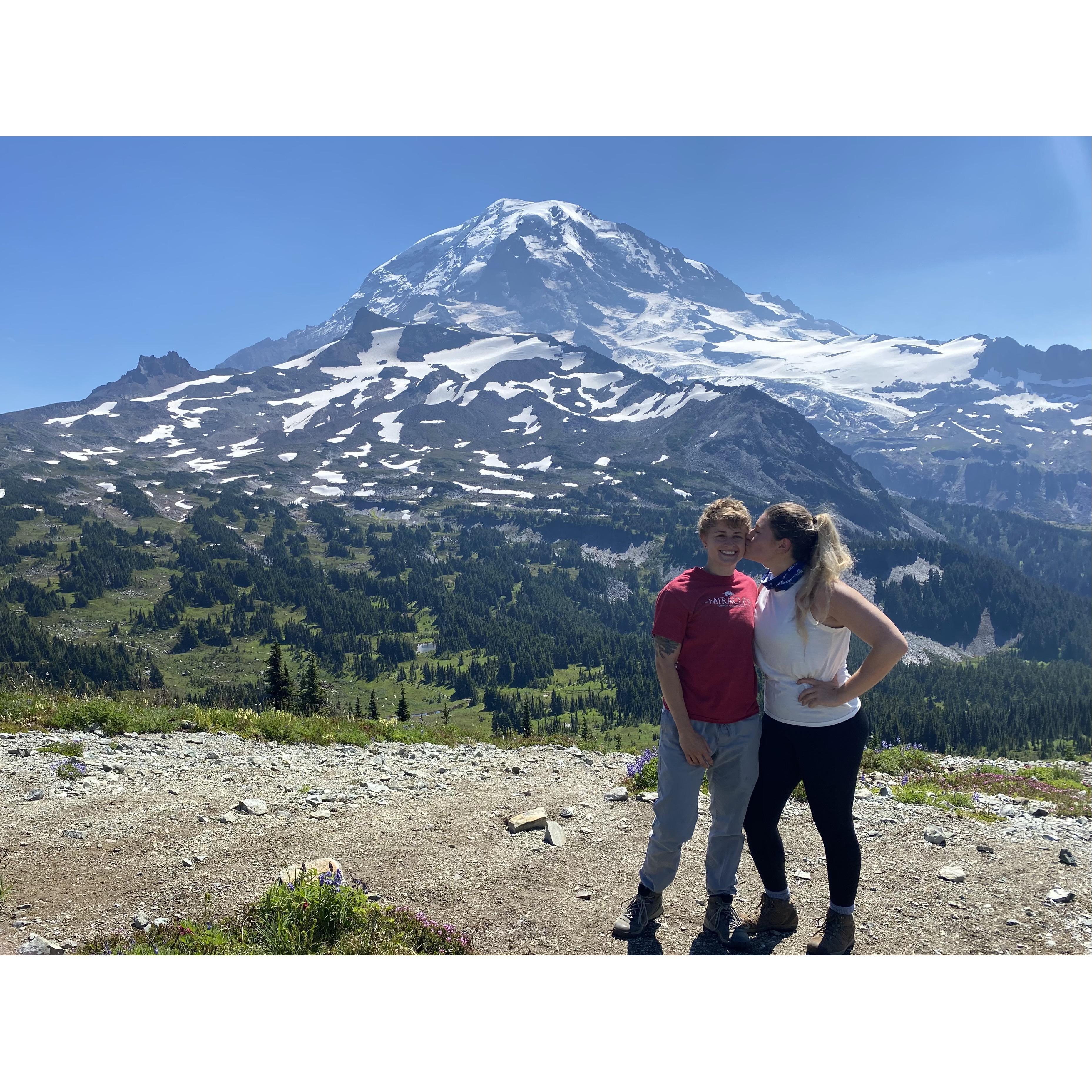 One of many hikes around Mt Rainier!
