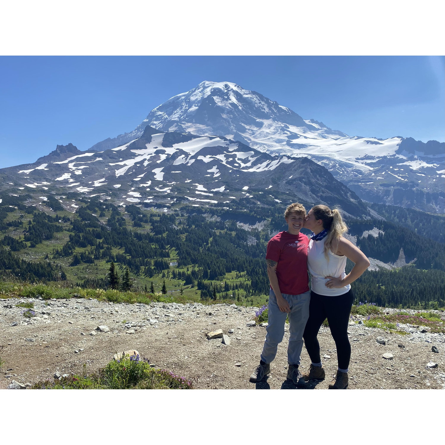One of many hikes around Mt Rainier!