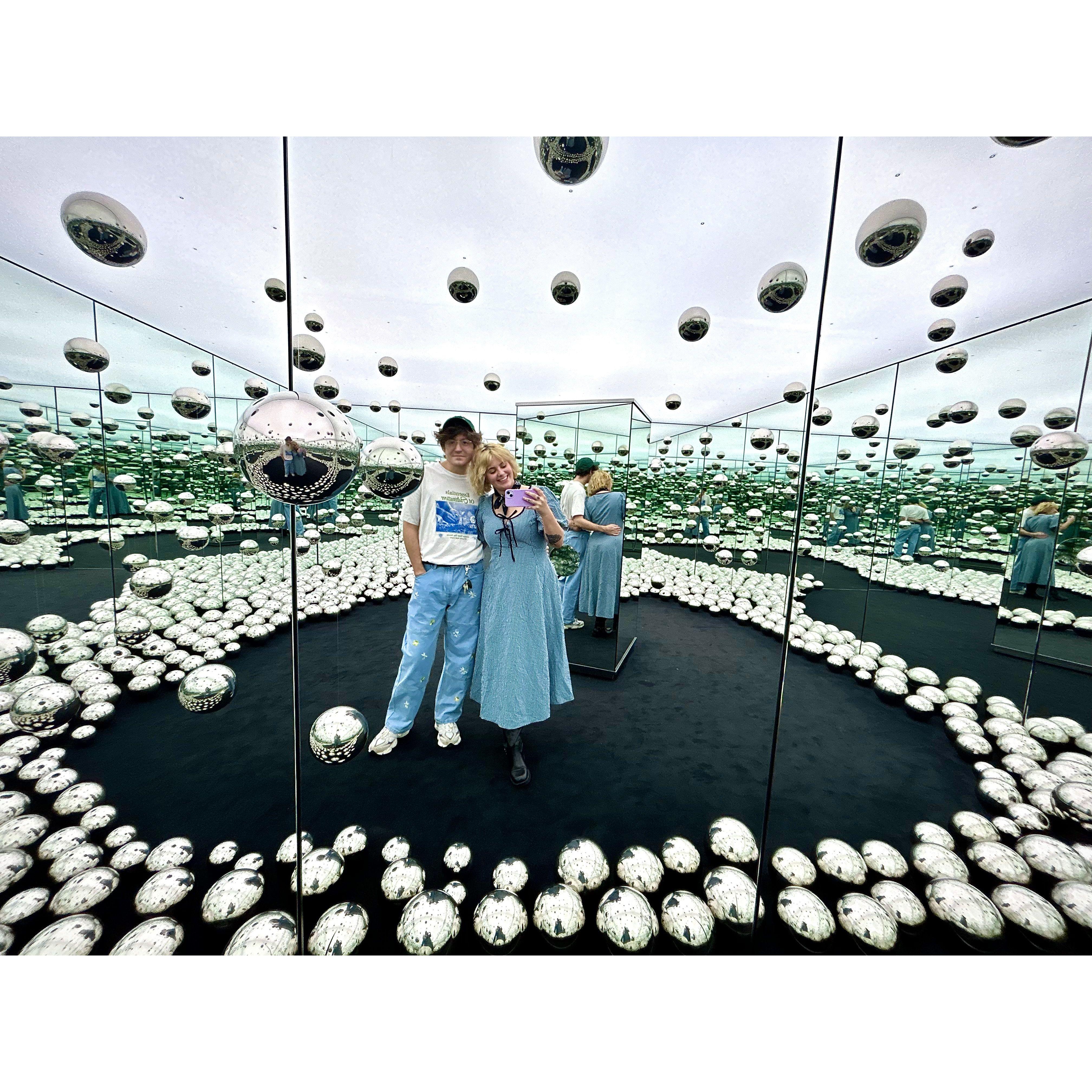 August 2024, visiting Yayoi Kusama's exhibit at The Speed Art Museum.