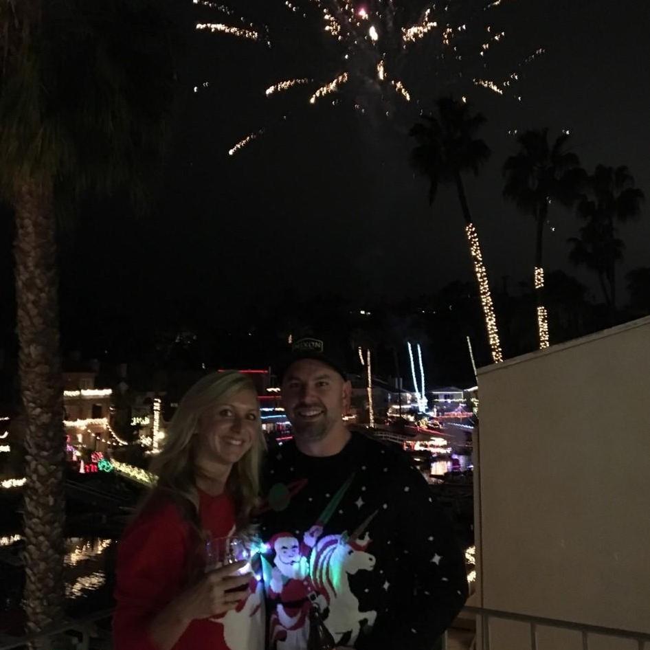 Boat parade at the Lagoon House, the first time we said "I love you!!"