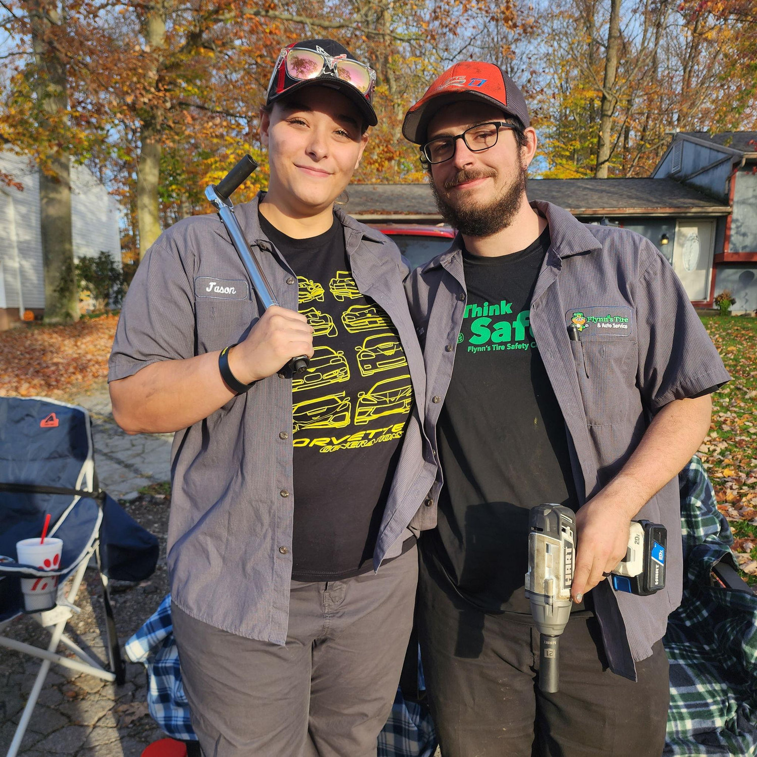 For Halloween we dressed up as mechanics together!