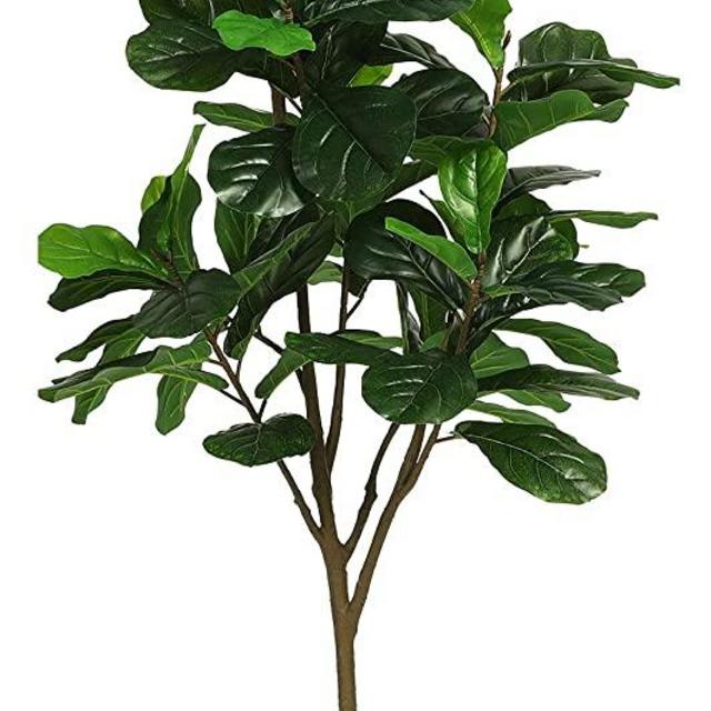 VIAGDO Artificial Fiddle Leaf Fig Tree 6ft Tall 86 Decorative Faux Fiddle Leaves Fake Fig Silk Tree in Pot Artificial Tree for Home Office Living Room Bathroom Corner Decor Indoor