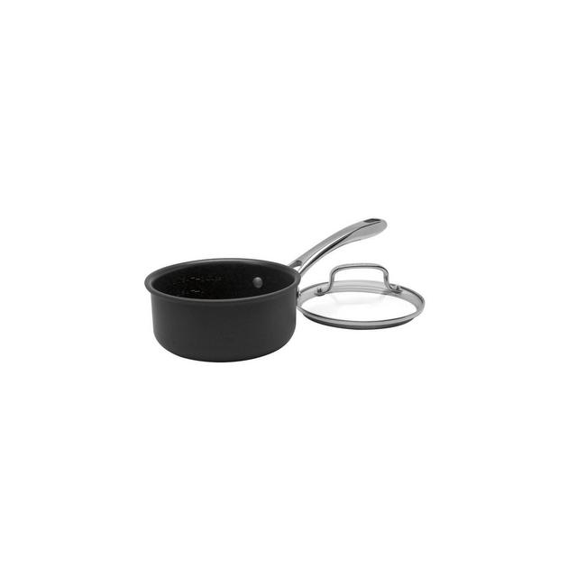 Cuisinart 64193-20 Hard Anodized 3-Quart Saucepan with Cover  Contour-Stainless-Steel-Cookware, Black