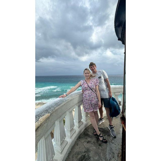A’top a lighthouse on Cozumel Island!