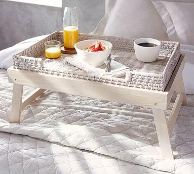 Wood & Woven Breakfast Tray