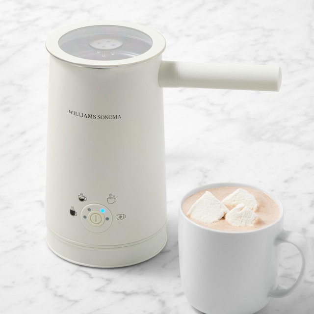 Williams Sonoma Hot Chocolate Maker & Milk Frother, White