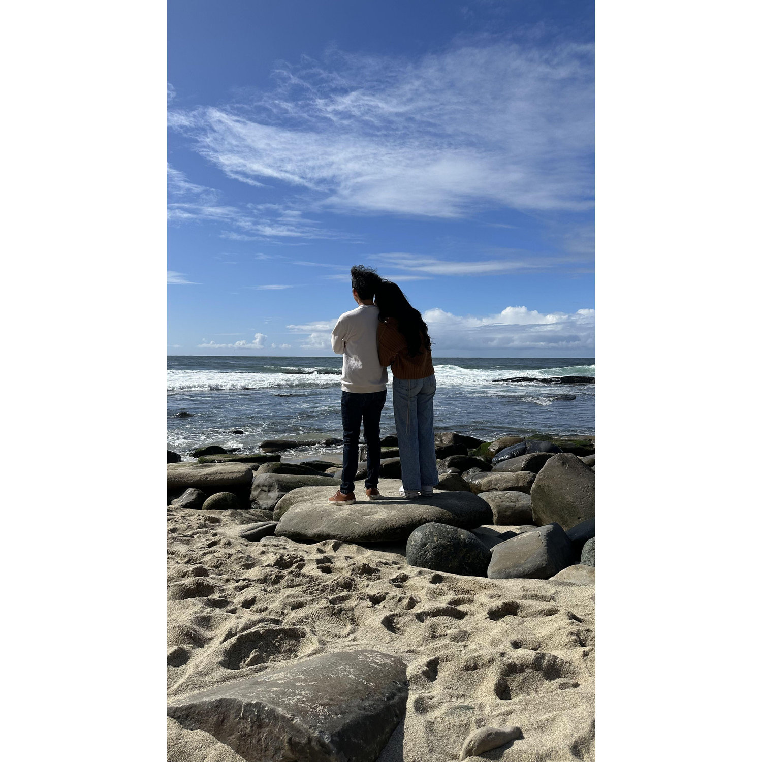 Someone randomly took this picture of us, which we though was cool.