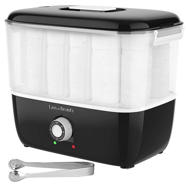 EasyinBeauty Hot Towel Warmer for Facials, Holds 16 Small Towels, 5L Portable Towel Steamer with Quickly Heating in 1-5 Mins, Auto Off Timer Foldable Towel Warmers for Spa, Barber, Manicures, Massage