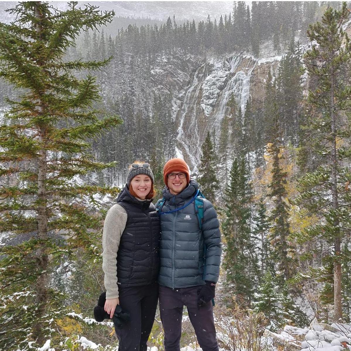 Hiking up to Grassi Lakes with Carlene's siblings.
