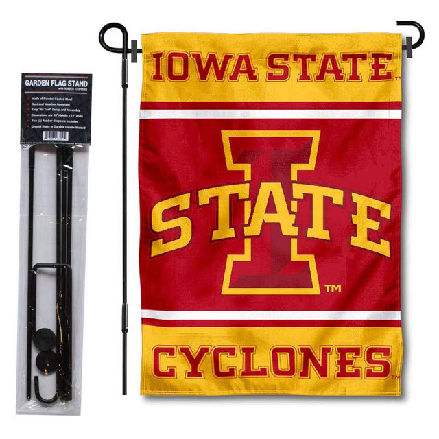College Flags & Banners Co. Iowa State Cyclones Garden Flag with Stand Holder