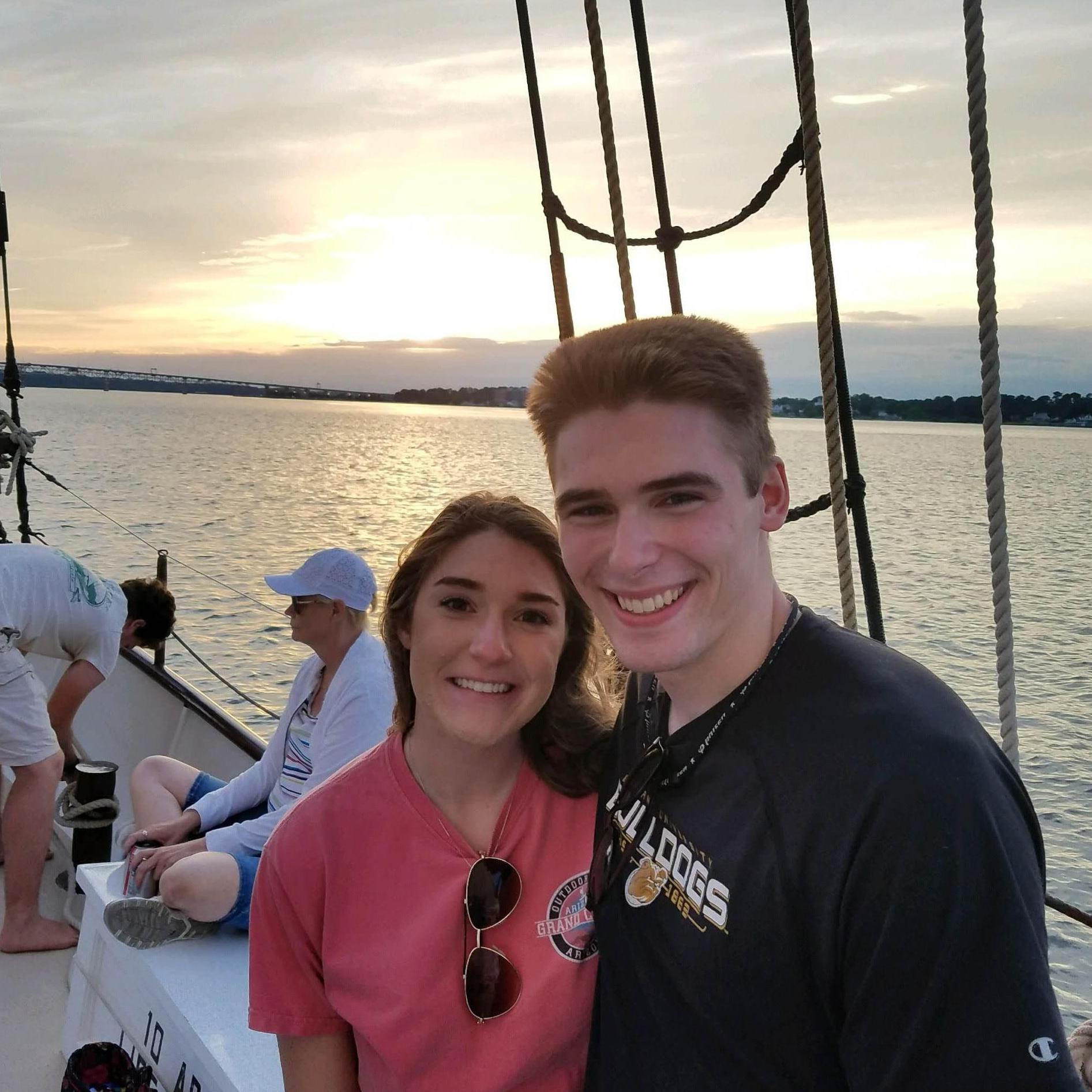 Sunset cruise in Williamsburg, VA
