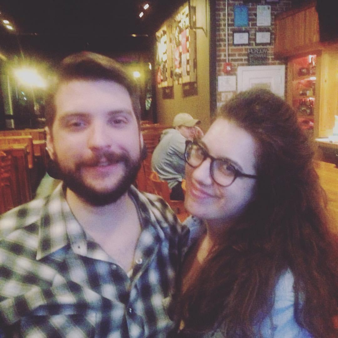Our first photo together ever.