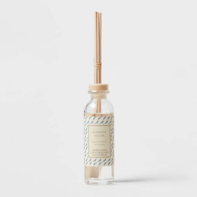 100ml Reed Diffuser with Cork Lid Rainwater Willow Blue - Threshold™