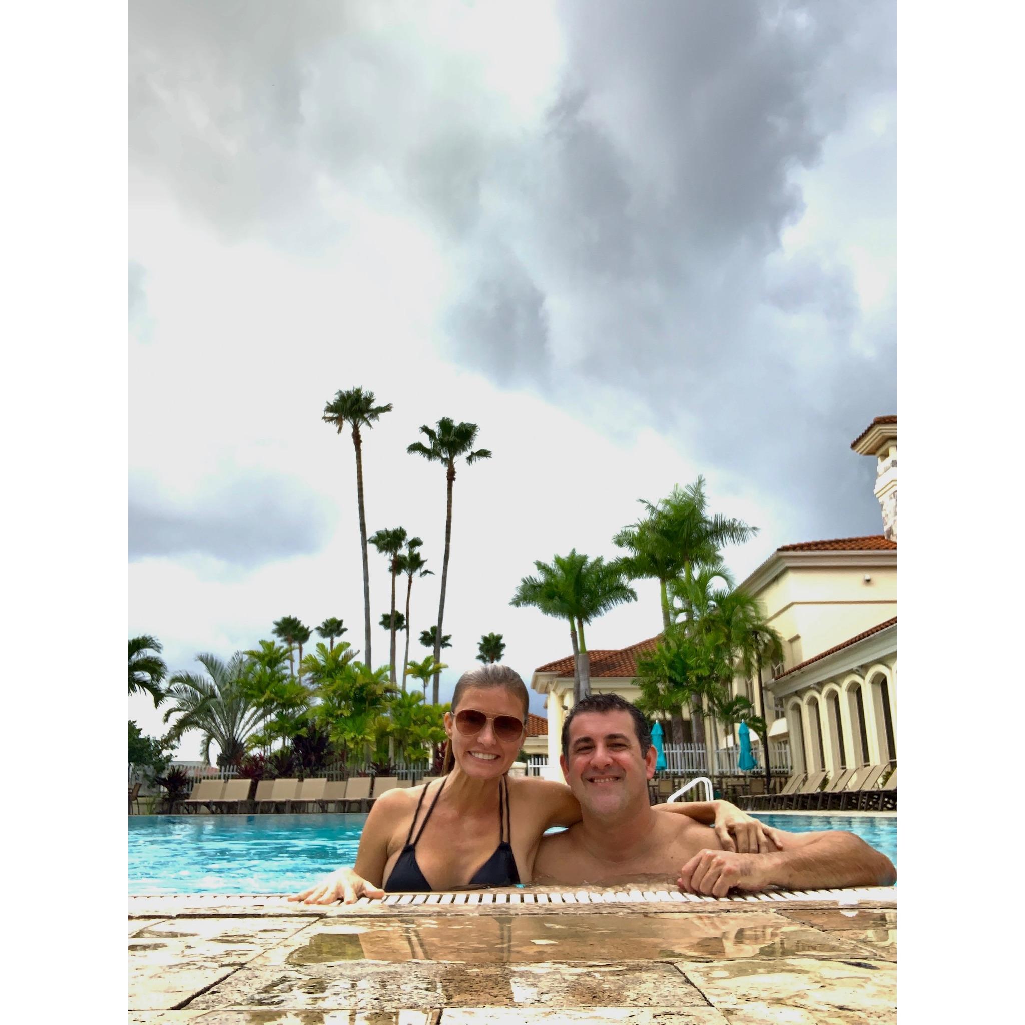 Right before a huge downpour in beautiful Miami at Abu’s