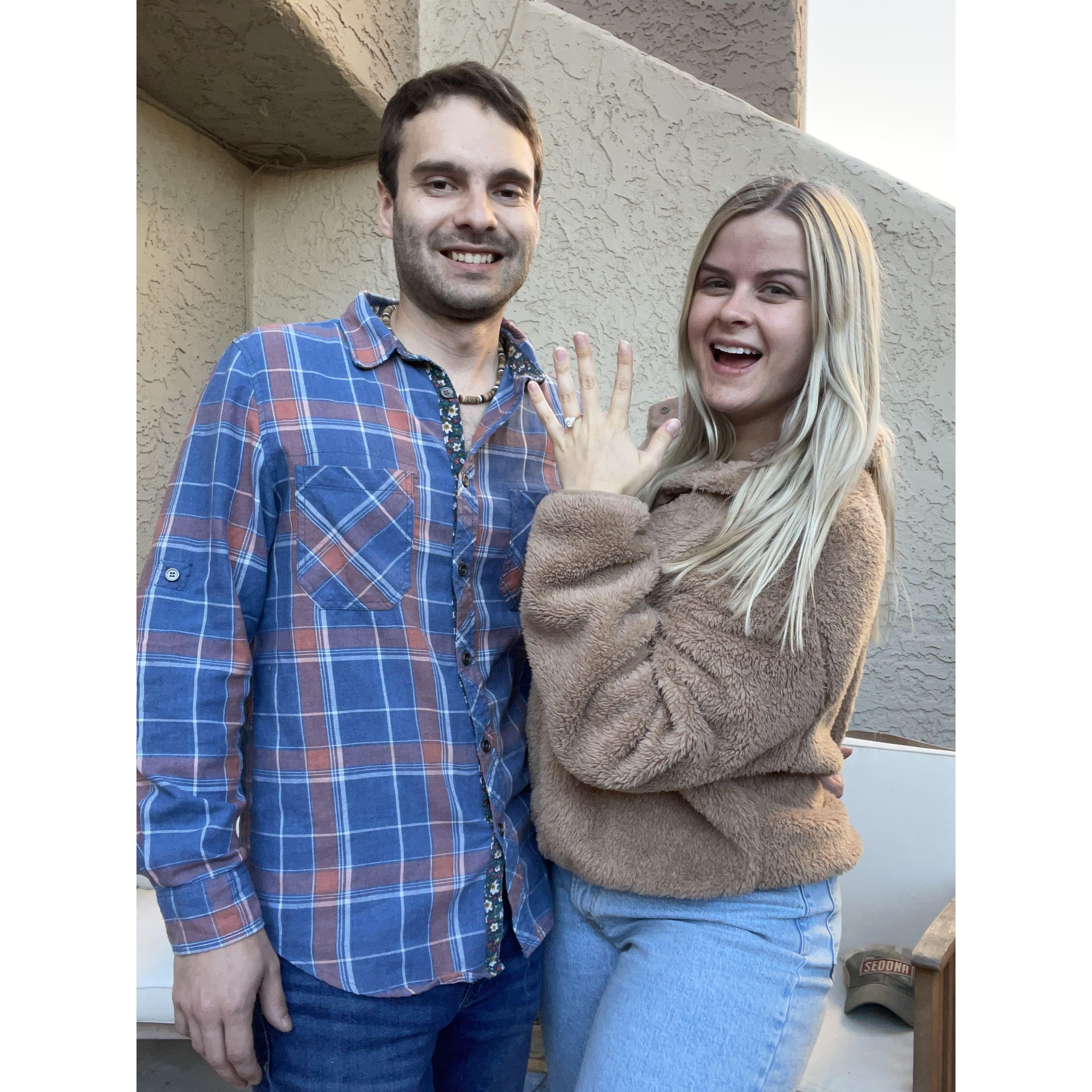 The day we got engaged!
