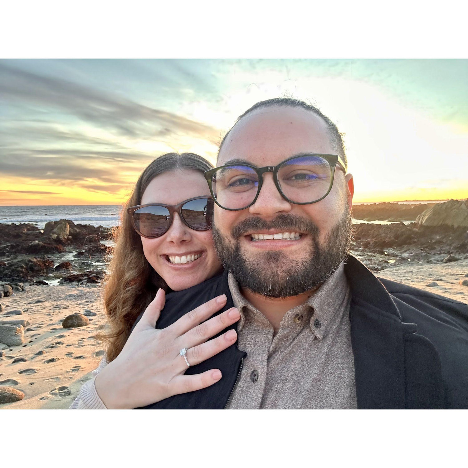 The night he popped the question!