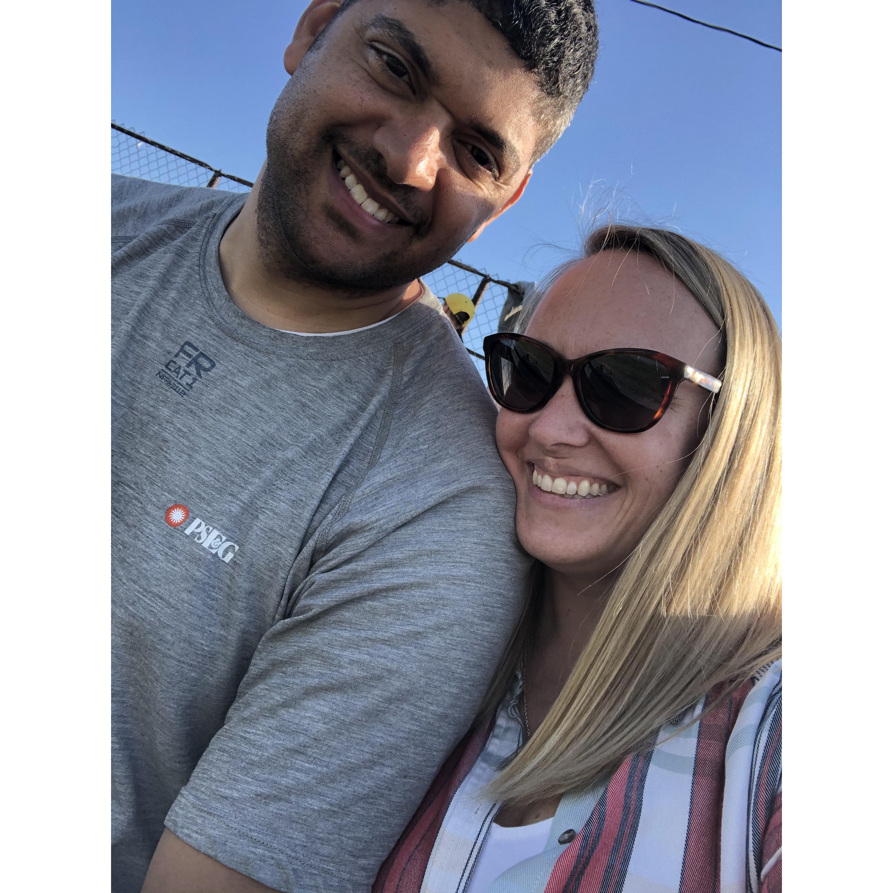 G's first time to the racetrack!