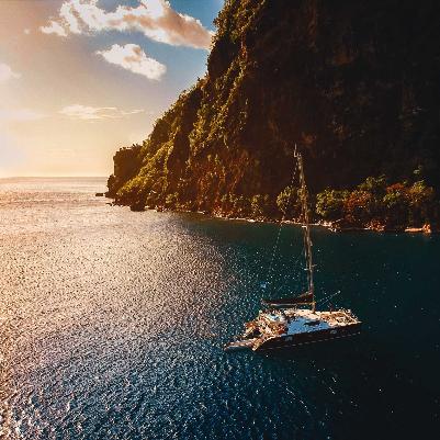Pitons Sunset Snorkel Crusie