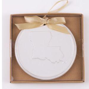 Louisiana Embossed Ornament