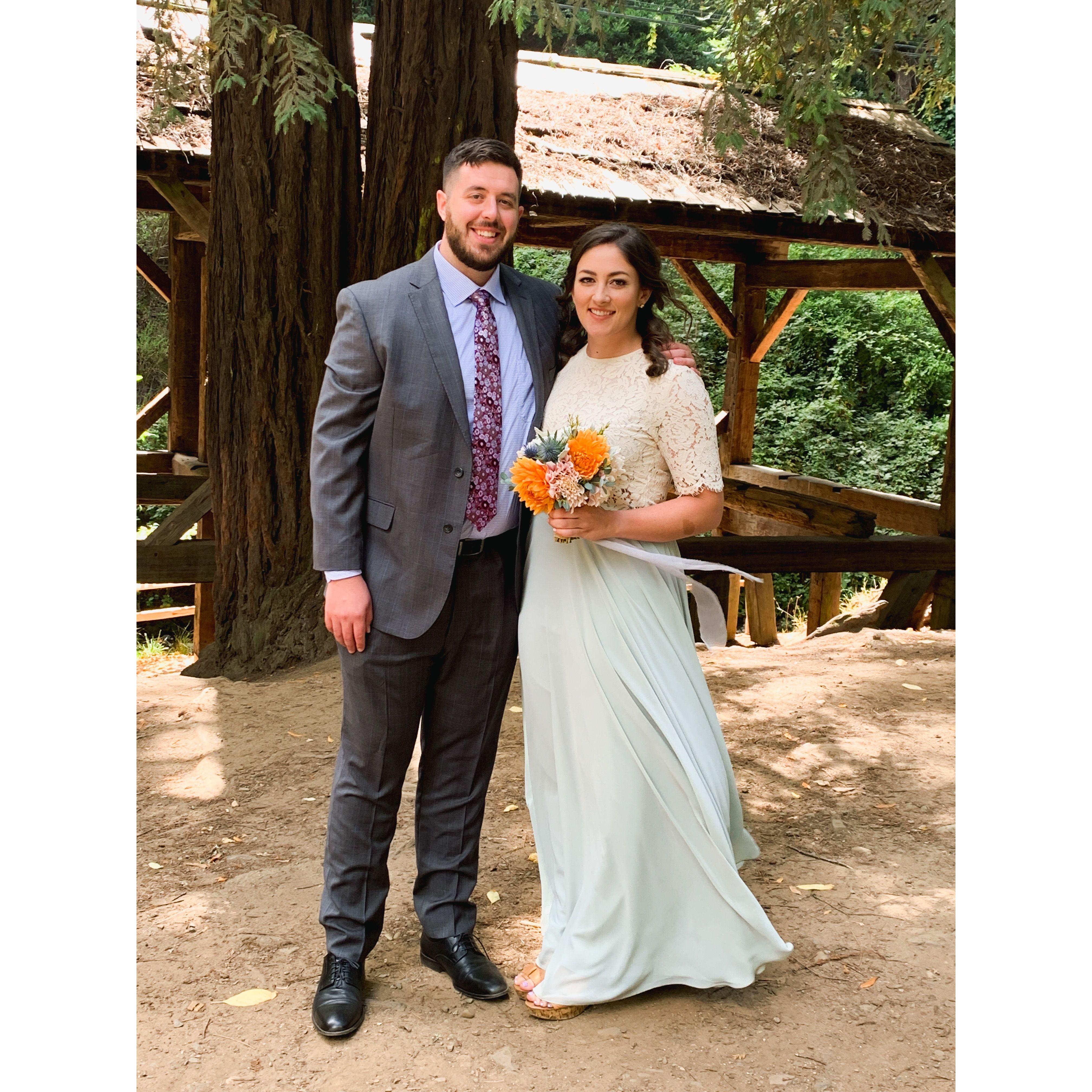 Wedding guests in California. August, 2019.