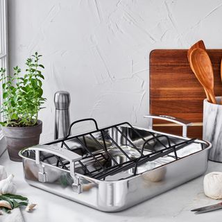 Industry 5-Ply Stainless Steel Roasting Pan
