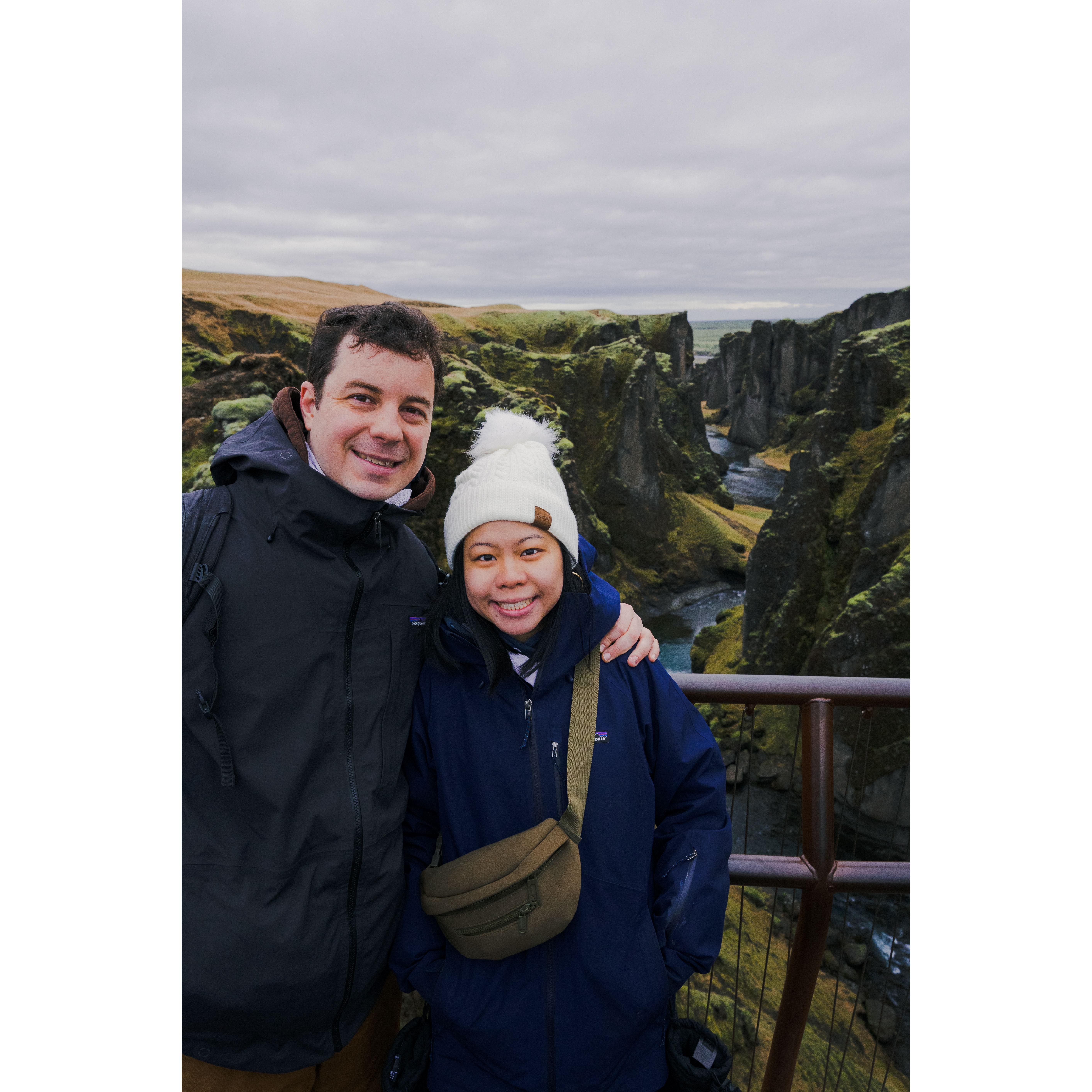 Fjaðrárgljúfur Canyon, Iceland. Yes, we try to pronounce it