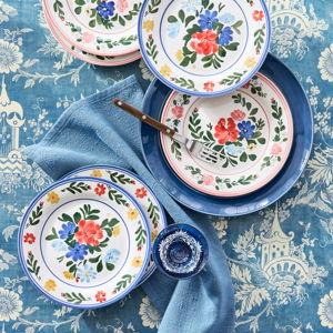Paloma Stoneware Salad Plates - Mixed Set of 4