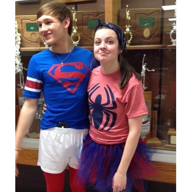 our first picture together, little did we know!