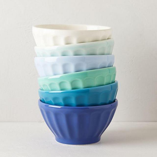 Assorted Latte Bowls, Set of 6