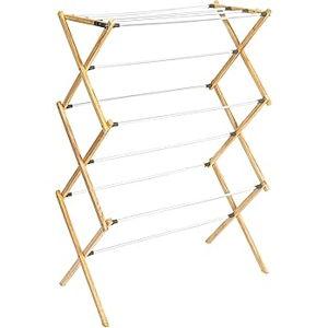 Household Essentials X-Frame Clothes Drying Rack, Natural