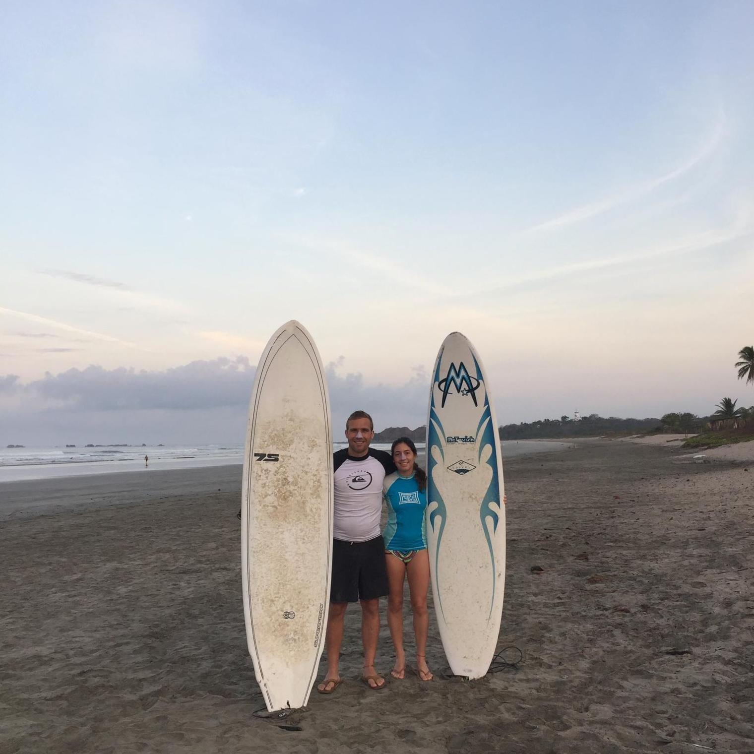 Surfing Nosara, Costa Rica