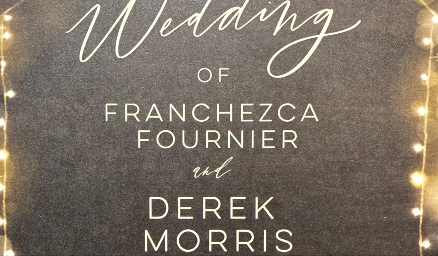 The Wedding Website of Franchezca Fournier and Derek Morris