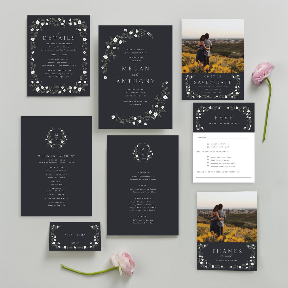 Lenora Photo | White | Zola Save The Dates