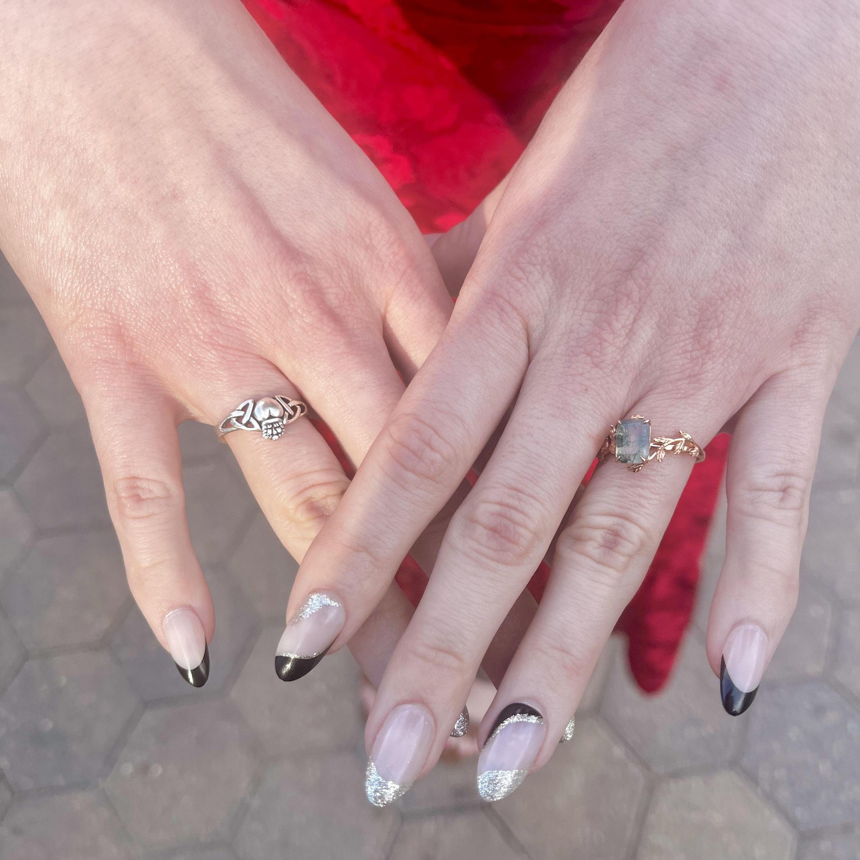 The day we got engaged. The ring, and the original promise ring.