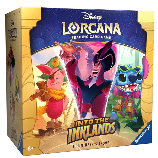 Ravensburger Disney Lorcana TCG: Into the Inklands Trove | Secure Card Storage | Includes Booster Packs & Comprehensive Guide | Original Disney Artwork | Ages 8+