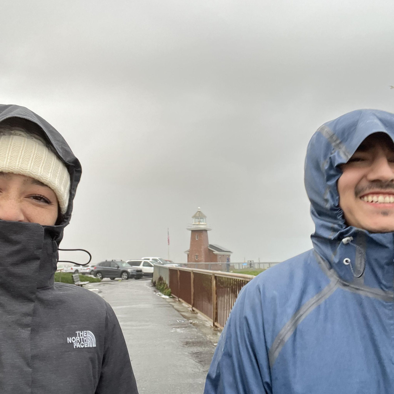 J&J's first dating anniversary: An ambitious day trip to Santa Cruz in tumultuous weather.